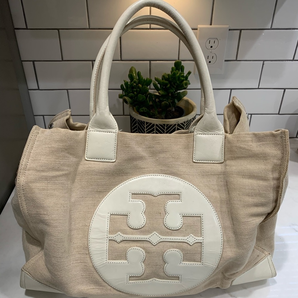 Tory Burch canvas tote bag